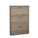 Schuhschrank 3 Türen für 9 Paar Schuhe, platzsparendes Design, Holz KimShoe 3SS Angebot