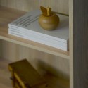Niedrige Büro Bücherregal 3 Fächer 2 verstellbare Fachböden Holz Kbook 3SS Lagerbestand