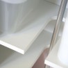Mehrzweck-Besenhalter Schrank 2 Türen 6 Fächer Weiß KimMopp 6WP Sales
