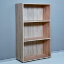 Niedrige Büro Bücherregal 3 Fächer 2 verstellbare Fachböden Holz Kbook 3SS Auswahl