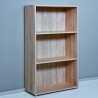 Niedrige Büro Bücherregal 3 Fächer 2 verstellbare Fachböden Holz Kbook 3SS Auswahl