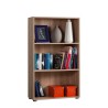 Niedrige Büro Bücherregal 3 Fächer 2 verstellbare Fachböden Holz Kbook 3SS Angebot