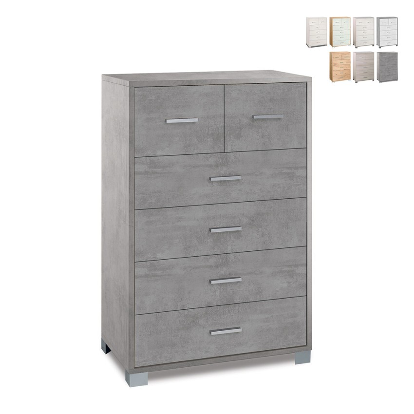 Moderne Design-Kommode 6 Schubladen Wohnzimmer Schlafzimmer Mera Katalog Moderne Design-Kommode 6 Schubladen Wohnzimmer Schlafzimmer Mera Katalog