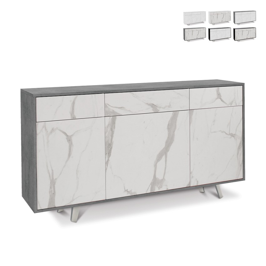 Moderner Wohnzimmer-Schrank 3 Türen 3 Schubladen Sideboard Küche Dalgo Katalog Moderner Wohnzimmer-Schrank 3 Türen 3 Schubladen Sideboard Küche Dalgo Katalog