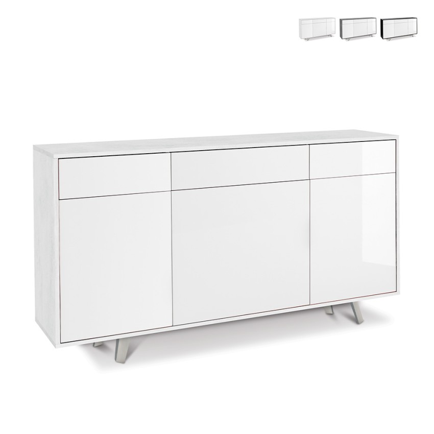 Moderne Küchenschrank Valdi mit 3 Türen und 3 Schubladen für das Wohnzimmer Aktion Moderne Küchenschrank Valdi mit 3 Türen und 3 Schubladen für das Wohnzimmer Aktion