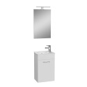 Wandbadezimmerschrank 40 cm kompakt Waschtisch Tür LED Spiegel Mia Rabatte