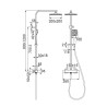 Duschsäule mit Thermostat-Mischbatterie, Regenduschkopf und Handbrause Laguna Angebot