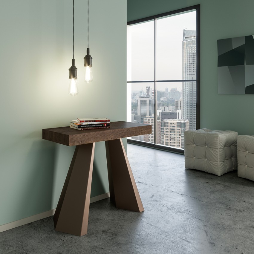 Konsolentisch erweiterbar Walnuss 90x40-196cm Diamante Small Noix Aktion Konsolentisch erweiterbar Walnuss 90x40-196cm Diamante Small Noix Aktion