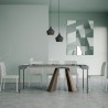 Ausziehbarer Konsolentisch für den Flur 90x40-300cm in Grau Diamante Concrete Sales