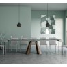 Ausziehbarer Konsolentisch für den Flur 90x40-300cm in Grau Diamante Concrete Rabatte