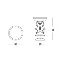 Moderner Design-Tisch 60cm Nachhaltig Slide Bar Restaurants Amanda 