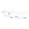 Nuamo Concrete grau Doppelbett 160x190cm Schrank Lagerbestand
