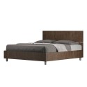 Doppelbett mit Bettkasten 160x190cm aus Nussbaumholz Demas Noix Angebot