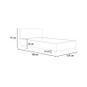 Holzbett Doppelbett 160x190cm mit gerader Kopfteil Demas D Oak Katalog