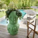 Moderner nachhaltiger Pflanzenkübel im Ethno-Design Threebù Pot 