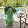 Moderner nachhaltiger Pflanzenkübel im Ethno-Design Threebù Pot 