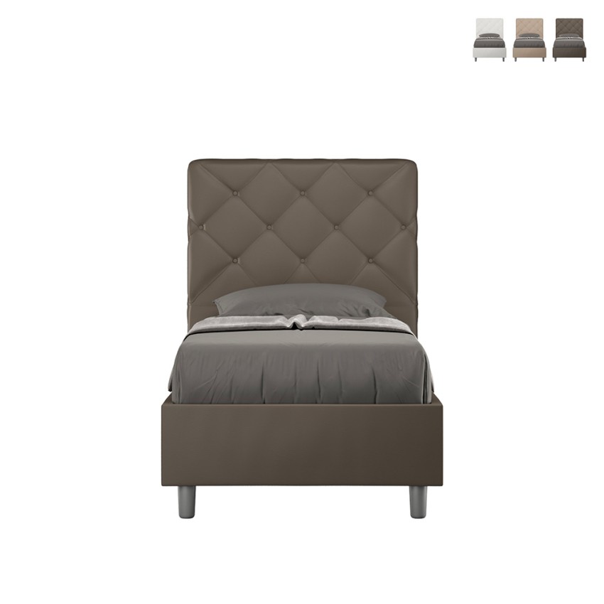 Einzelbett mit Polsterung und Stauraum 80x190cm Kinderzimmer Priya S Aktion