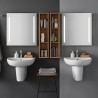 Geberit Selnova Hängendes Waschbecken Keramik 60cm für Badezimmer 1 und 3 Loch Angebot