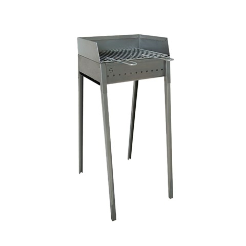 Tragbarer Holzkohlegrill aus Eisen mit Grillrost 40x30 Vesuvio Aktion