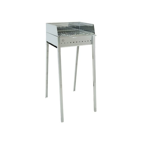 Tragbarer Holzkohlegrill aus Eisen mit Grillrost 40x30 Stromboli Aktion