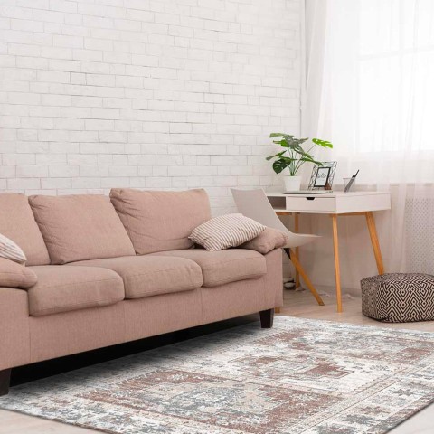 Teppich Modernes Design Wohnzimmer Victory Antique Brown Grey