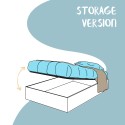 Modernes Designer-Boxspringbett 160x200 Sunny M1 