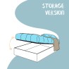 Doppelbett 160x190 mit Bettkasten, modernes Design Sunny M 
