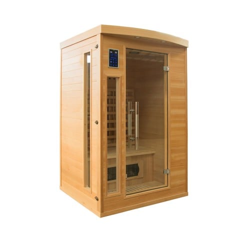 Finnische Sauna 2 Plätze Holz Infrarot Quarz Haus Apollon 2