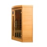 Ecksauna aus Holz für Zuhause 2/3 Personen Infrarot Apollon 2C Verkauf
