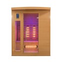 Infrarot-Heimsauna aus Holz, finnische 3-Personen-Quarz Apollon 3 Rabatte