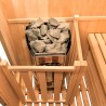 Finnische Sauna für 2 Personen Holz für Zuhause Elektroofen 4,5 kW Zen 2 Lagerbestand