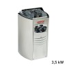 Finnische Holzsauna für 3 Personen mit Elektro-Ofen 3,5 kW Zen 3 Auswahl