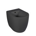 Schwarzes Standbidet wandnah modern Badezimmer Sanitär Strong Aktion
