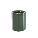 Bad-Accessoire-Set mit Zahnbürstenhalter, Seifenspender, Seifenschale und Toilettenbürste Emerald Sales