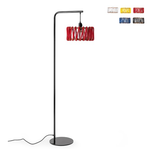 Stehlampe Lampenschirm Seil Stoffdesign Macaron DF30