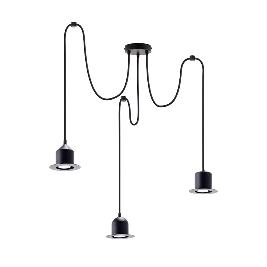 Moderner Pendelleuchter mit 3 Lichtern, Modell Hat Lamp Multiple 3 Aktion Moderner Pendelleuchter mit 3 Lichtern, Modell Hat Lamp Multiple 3 Aktion
