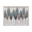 Handgemaltes Bild auf Leinwand mit Rahmen Federn 90x120cm W732 Sales