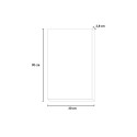 Handgemaltes Gemälde Segelboot auf Leinwand 30x90cm mit Rahmen Z421 Maße