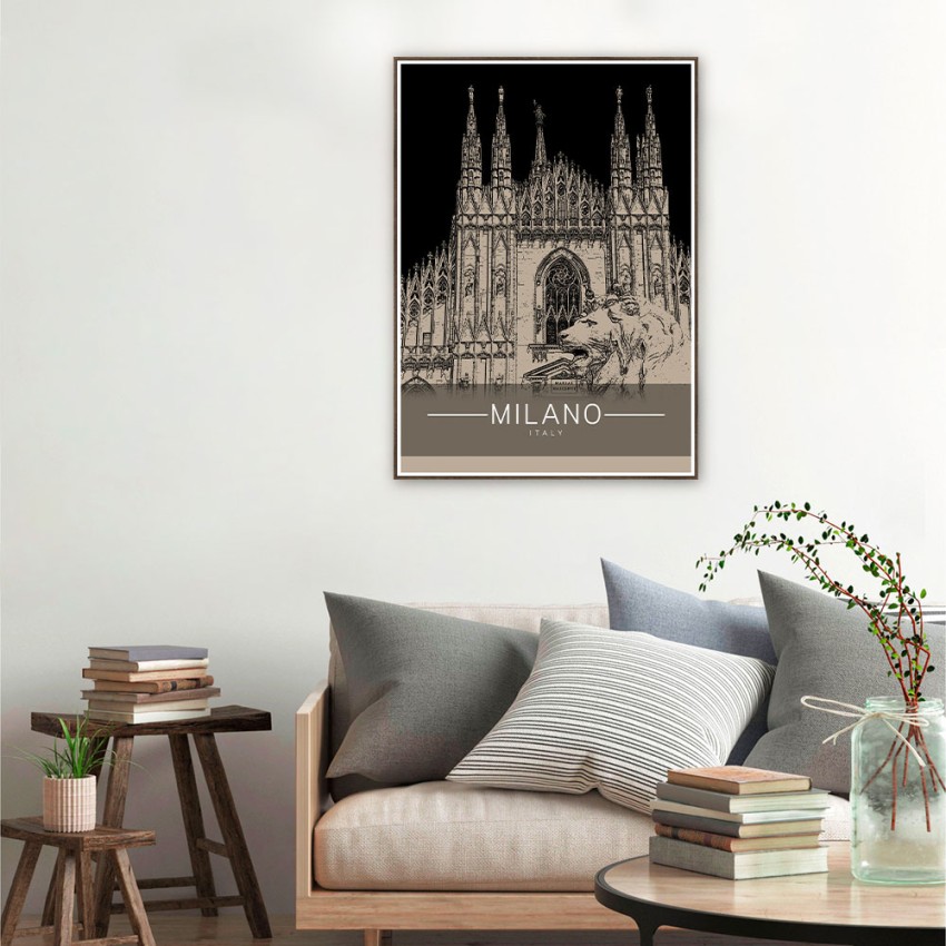 Fotodruck Poster Stadt Milano Rahmen 50x70 cm Unika 0011 Aktion Fotodruck Poster Stadt Milano Rahmen 50x70 cm Unika 0011 Aktion