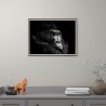 Fotodruck Gorilla Tierbild mit Rahmen 30x40cm Unika 0026 Aktion