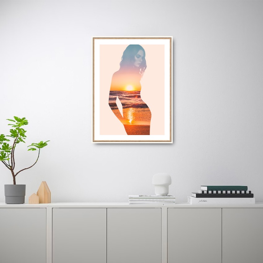 Fotodruck Frau am Strand bei Sonnenuntergang im Rahmen 30x40 cm Unika 0044 Aktion Fotodruck Frau am Strand bei Sonnenuntergang im Rahmen 30x40 cm Unika 0044 Aktion