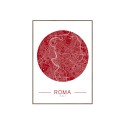 Poster Fotodruck Rahmen Karte Rom Stadt 50x70cm Unika 0068 Verkauf