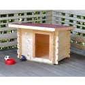 Holzhundehütte klein, für den Garten, Außenbereich 77x60 h64cm Laila Angebot