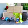 Gartenbank Holz-Aufbewahrungstruhe 250 Lt Giove für den Außenbereich Angebot