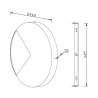 Runde Wandlampe Ø 45 cm LED Licht Aluminium Jupiter Maytoni Sales
