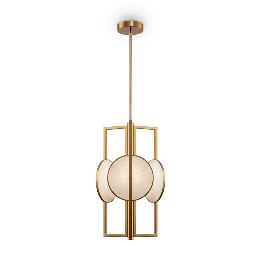 Moderner goldener Metall-Pendelleuchter 3-Flammig Marmor Maytoni Aktion Moderner goldener Metall-Pendelleuchter 3-Flammig Marmor Maytoni Aktion