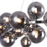 Moderner Kronleuchter mit 25 Kugeln, Chrom, Hängelampe, Stil Dallas, Maytoni Sales