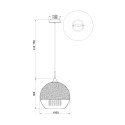 Hängelampe Kugel Ø 30cm Chromglas Fermi Maytoni Katalog