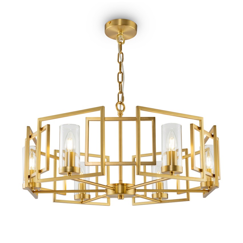 Moderner Goldener Deckenleuchter mit 6 Lampen für Wohnzimmer Bowi Maytoni Aktion Moderner Goldener Deckenleuchter mit 6 Lampen für Wohnzimmer Bowi Maytoni Aktion