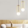 Goldene Pendelleuchte Kugel Deckenlampe Wohnzimmer Telford Maytoni Aktion